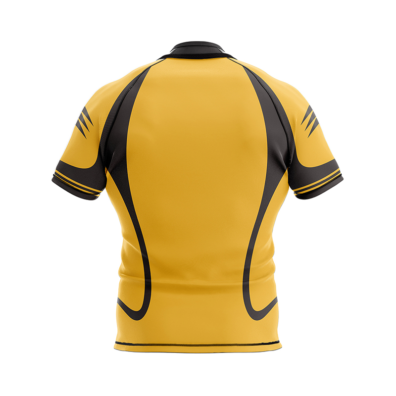 Custom Yellow Rugby Jerseys Can Print Patterns