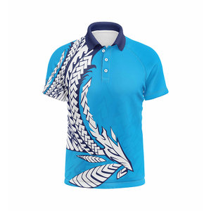 Blue Polo Jersey Band Pattern