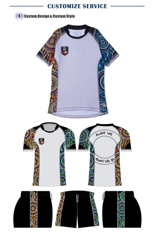 Custom New Design Quick Dry Sublimation Printing Rugby Shirts Rugby Uniform