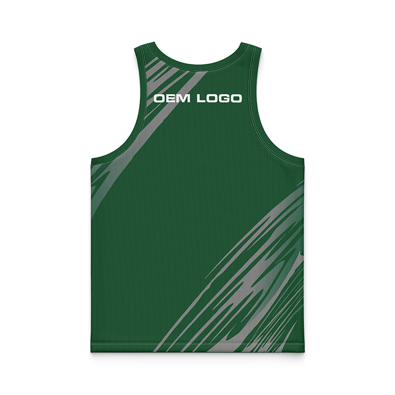 Green Tie Dye Breathable Sports Vest