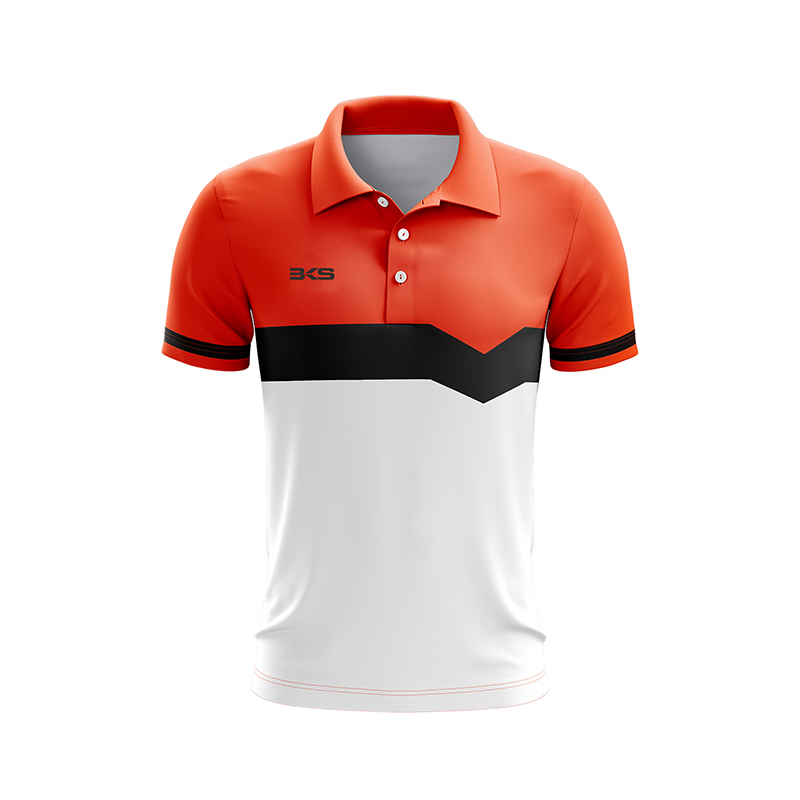 Red And White Men's Polo Jersey