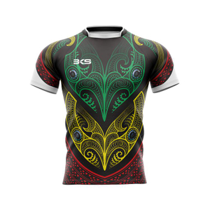 Custom Unisex 100% Polyester Sportswear Rugby Jersey Sublimation Printing