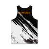 Black And White Mixed Color Sleeveless Breathable Sports Vest