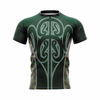 Green Patterned Rugby Training Jersey