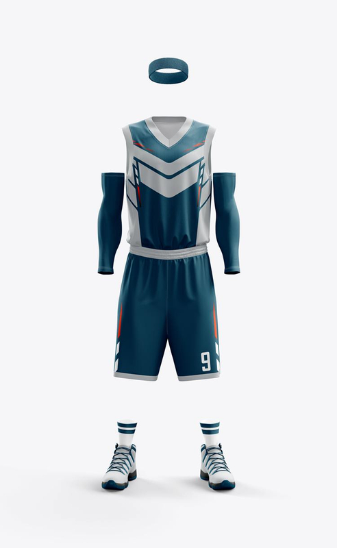 High Quality Breathable Sublimation Printing Custom Design Basketball Jersey Uniform Suit