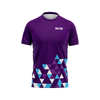 Purple Casual Breathable Sports Short Sleeve