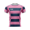 Pink Striped Rugby Training Jersey