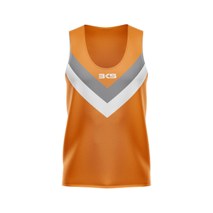 Orange Sleeveless Sweatshirt