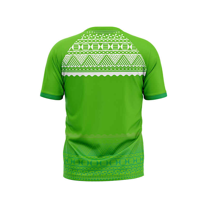 Green Men's Sports Short-sleeve Band Print