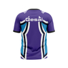 Shark Print Purple Sports Short Sleeve for Men