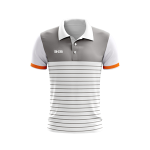 College White Striped Polo Shirt