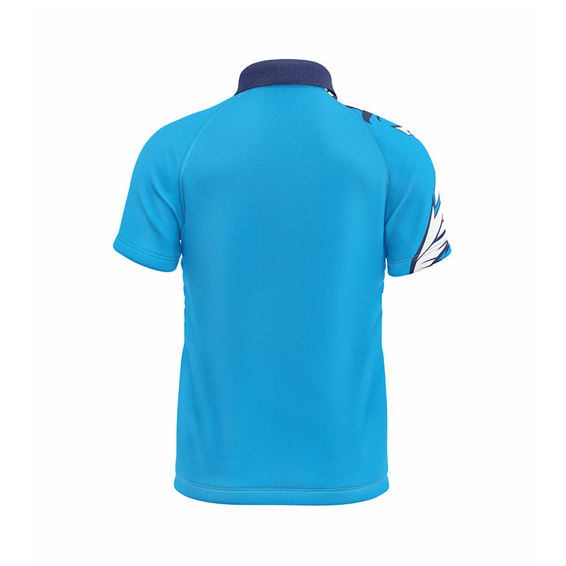 Blue Polo Jersey Band Pattern