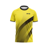 Men's Yellow Sports Short-sleeve Shirt with Print